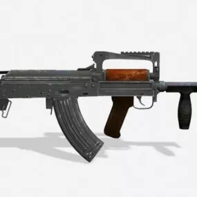 Groza Rifle Machine Gun 3d model