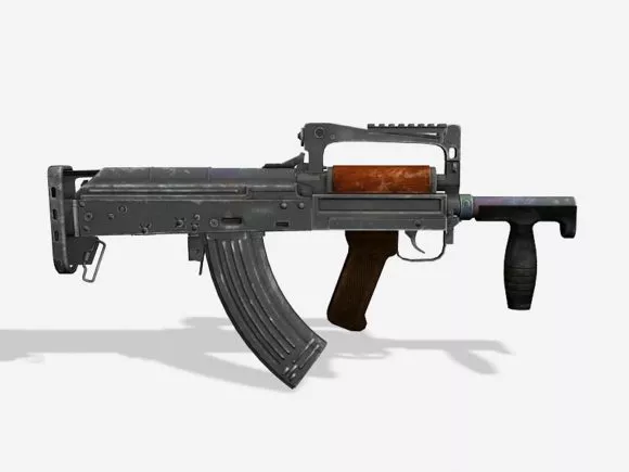 Groza Rifle Machine Gun Free 3d Model - .Fbx - Open3dModel