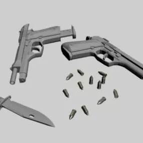 Gun Ammo 3d model