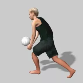Man Volleyball Player 3d model