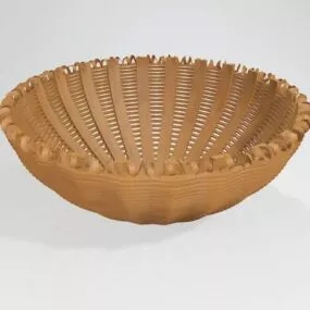 Craft Woven Basket 3d model