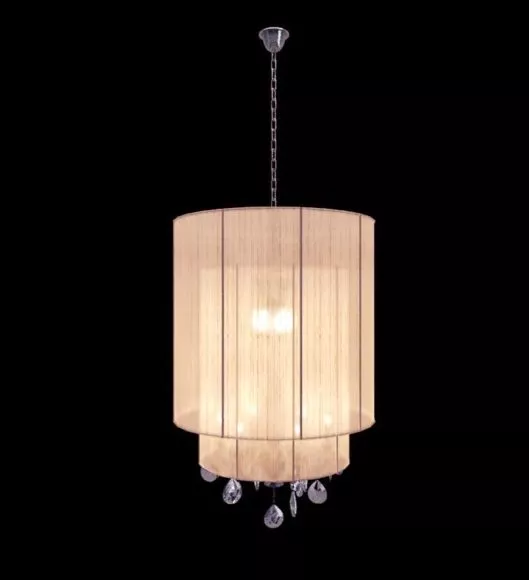 Table Lamp Rattan Stand 3d model
