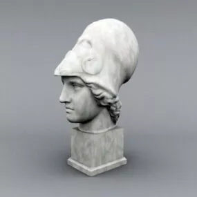 Head Of Athena Bust 3d model