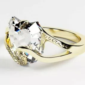 Heart Diamond Ring 3d model