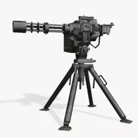 Military Heavy Machine Gun 3d model