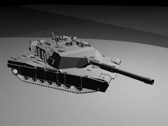 Lowpoly Army Tank 3d model