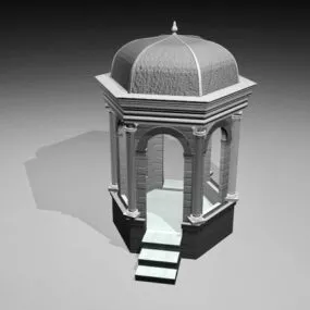 Hexagon Patio Gazebo 3d model