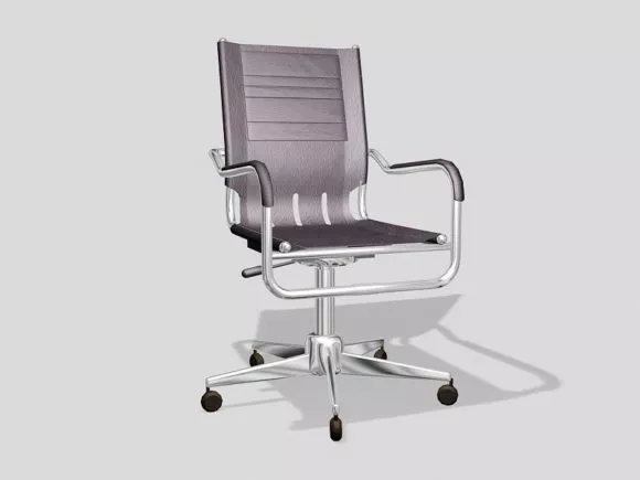 Vintage Blue Wood Dining Chair 3d model