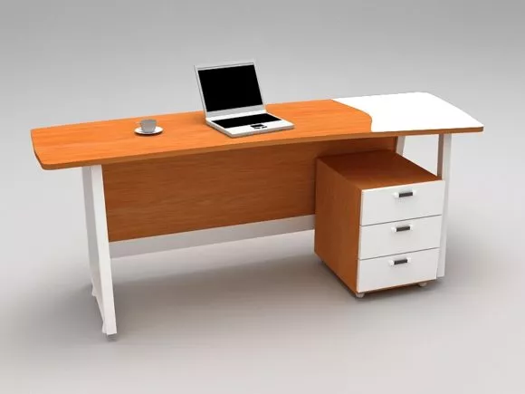 Office Work Desk With Storage Cabinet 3d model Office Work Desk With Storage Cabinet 3d model