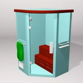 Home Steam Room Furniture Set 3d model
