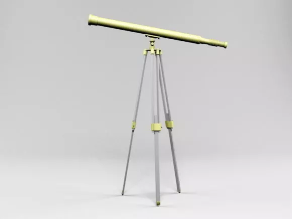 Vintage Telescope 3d model