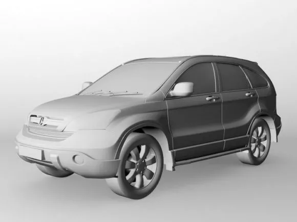 Muscle Sedan Car 3d model