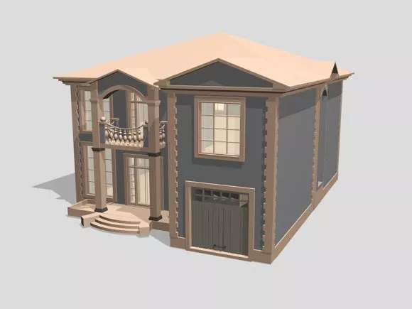 Garage Roof Structure Building 3d model