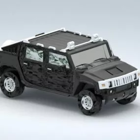 Hummer H3 Pickup 3d model