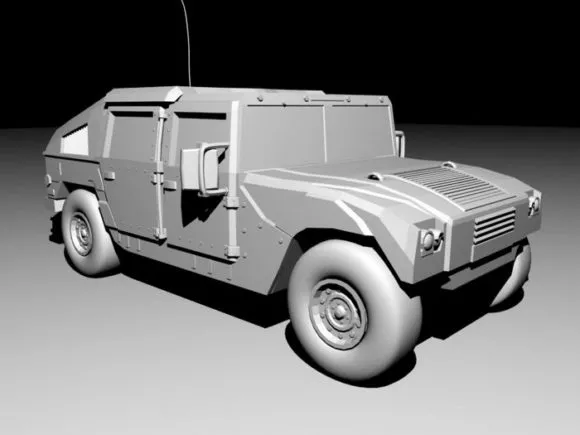 Humvee For Military 3d model Humvee For Military 3d model