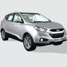 Hyundai Suv Car Ix35 3d model