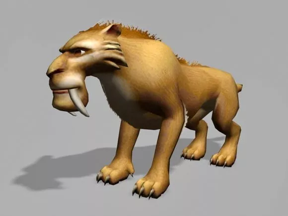Ice Age Lion 3d model Ice Age Lion 3d model