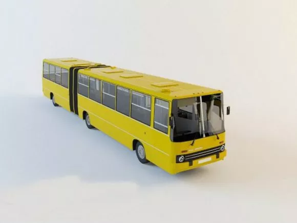 Ikarus Articulated Bus 3d model Ikarus Articulated Bus 3d model
