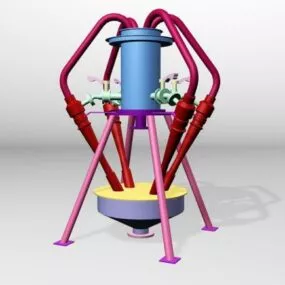 Industrial Hydrocyclone Machine 3d model