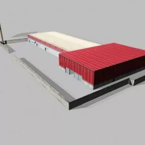 Industrial Warehouse 3d model
