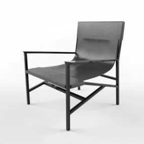 Black Lounge Chair Isotta 3d model