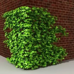 Ivy Brick Wall 3d model
