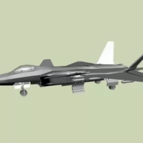 J20 Chinese Fighter Aircraft 3d model