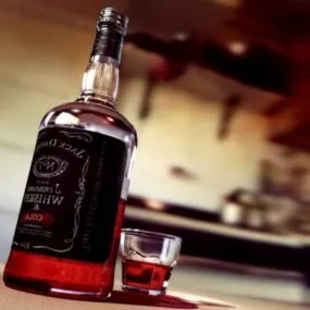 Jack Daniels Wine Bottle 3d model