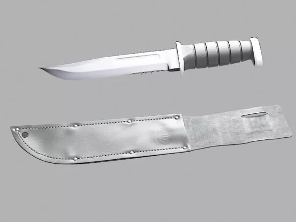 Combat Knife Ka Bar 3d model Combat Knife Ka Bar 3d model