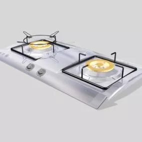 Common Kitchen Gas Stove 3d model
