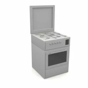 Kitchen Stove With Oven Equipment 3d model