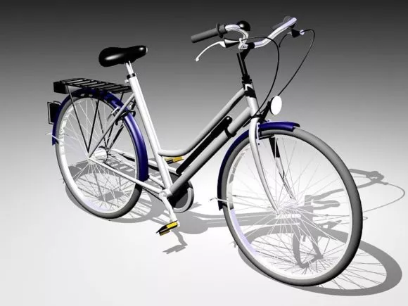 Tandem Bike 3d model