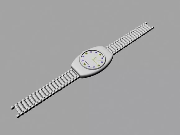 Transparent Crystal Apple 3d model