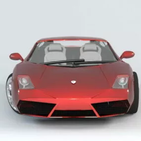 Red Lamborghini Reventon 3d model