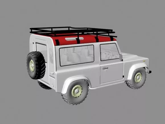 Land Rover Defender 3d model Land Rover Defender 3d model