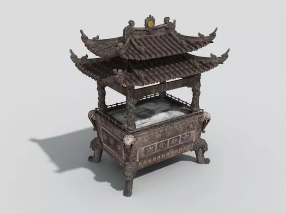 Stone Tiger Statue 3d model