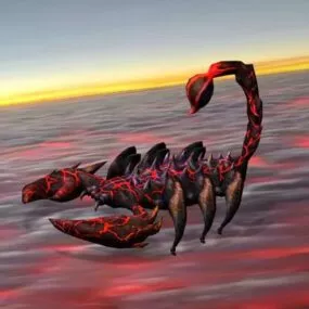 Lava Scorpion Insect 3d model