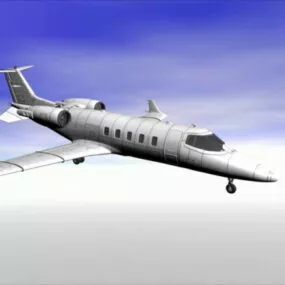 Learjet 45 Jet Aircraft 3d model