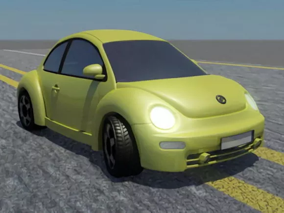 Big Vintage Car 3d model