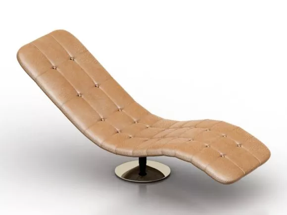 Home Office Computer Chair Inox Frame 3d model