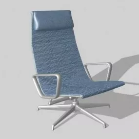 Living Room Recliner Chair Thin Upholstered 3d model