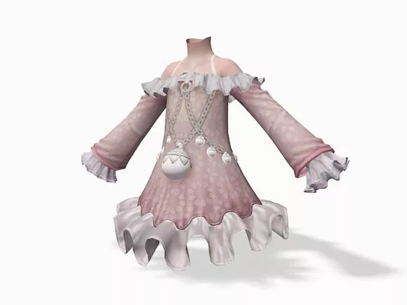 Witch Mediaeval Character 3d model