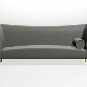 Loveseat Couch Fabric 3d model