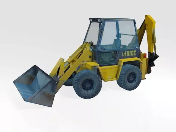 Trench Roller Vehicle 3d model