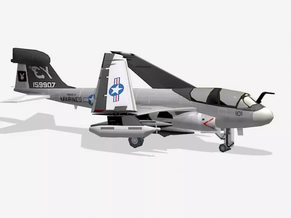 Vintage Aircraft Hawker Fury 3d model