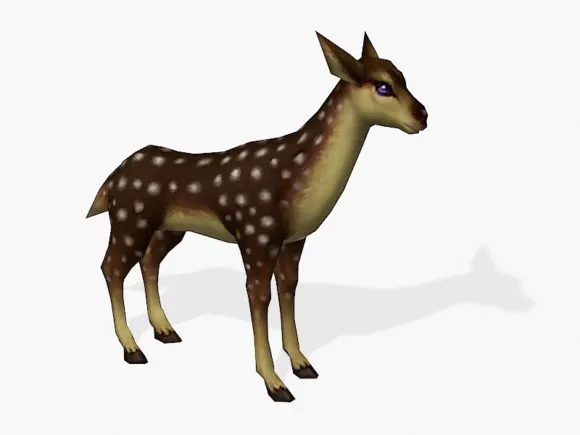 Statue Of Deer 3d model