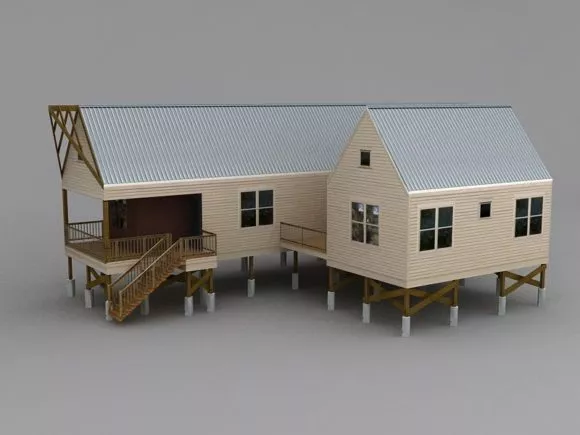 Blacksmith House Building 3d model