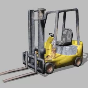 Vintage Forklift 3d model