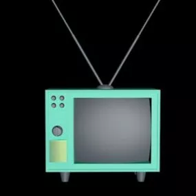 Vintage Television Lowpoly 3d model
