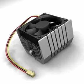 Low Cpu Cooler Fan 3d model